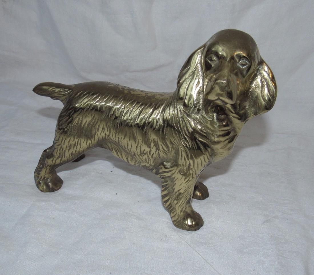 Brass Dog Door Stop (1 of 2)