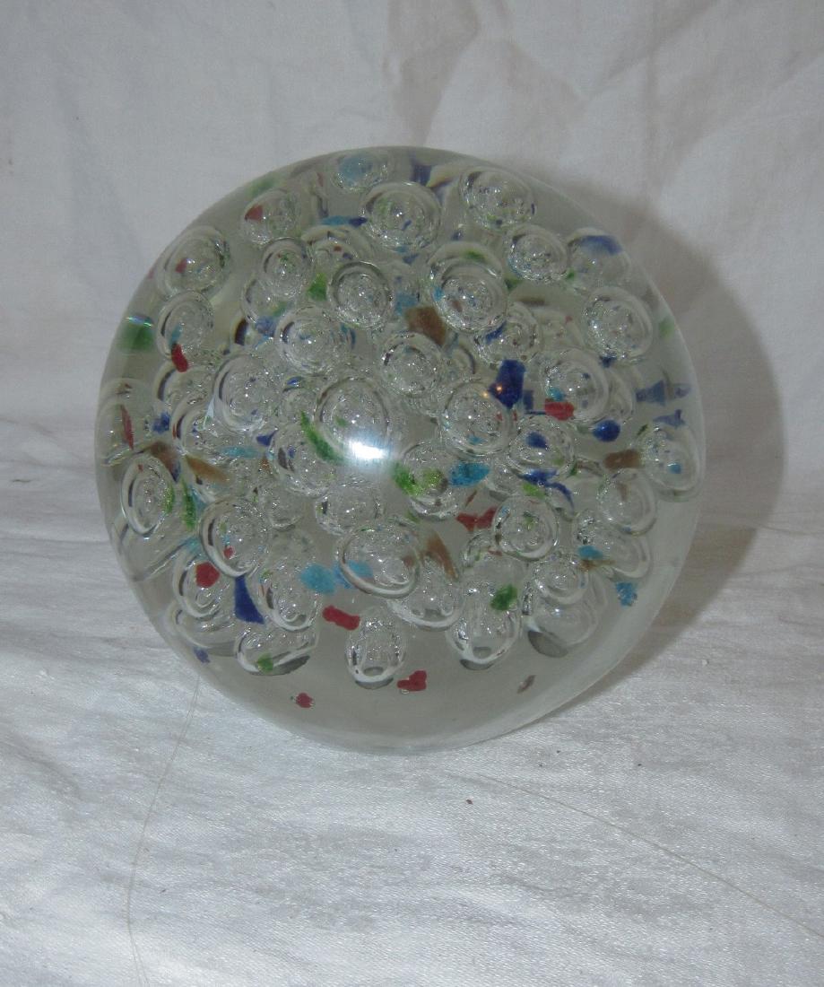 Large Art Glass Paperweight 7" Tall (1 of 3)