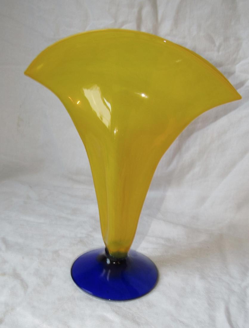 Richard Blenko Art Glass Vase (1 of 2)