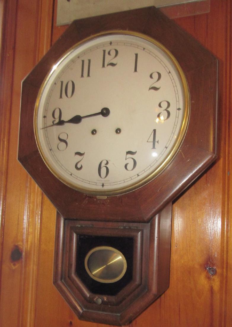 Colonial Manufacturing School House Wall Clock (1 of 2)