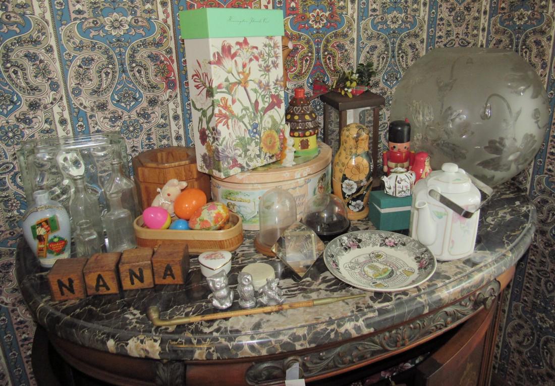 Bottles Glass Block Paperweight Bisque Rabbit (1 of 4)