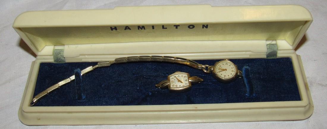 2 Hamilton Wristwatches 1 14K Gold 1 Gold Filled (1 of 5)