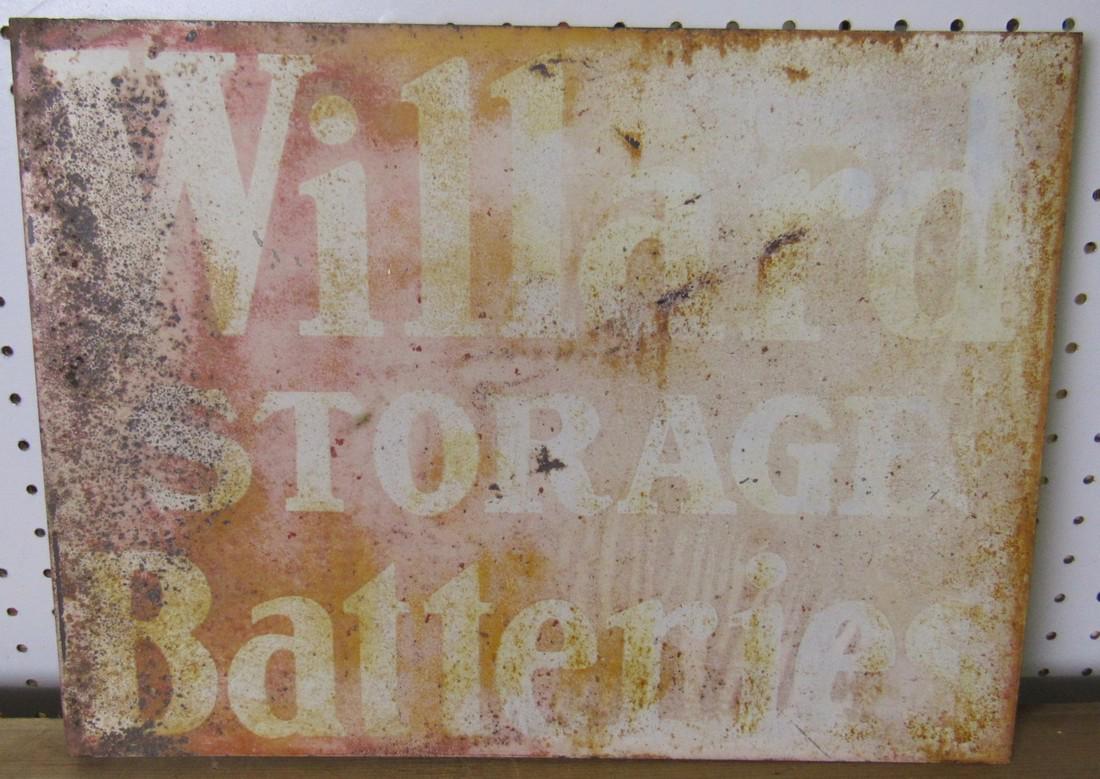 Willard Storage Batteries Double Sided Sign (1 of 3)
