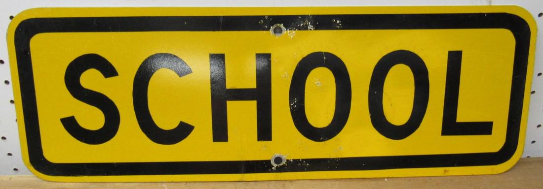 Aluminum School Sign (1 of 2)