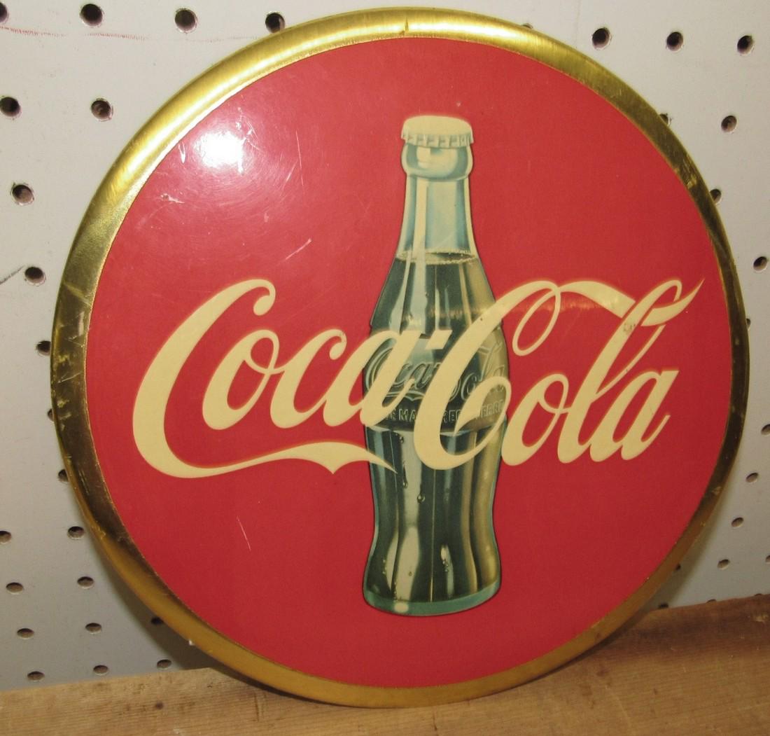 9" Coca Cola Sign Philadelphia Badge Co (1 of 2)