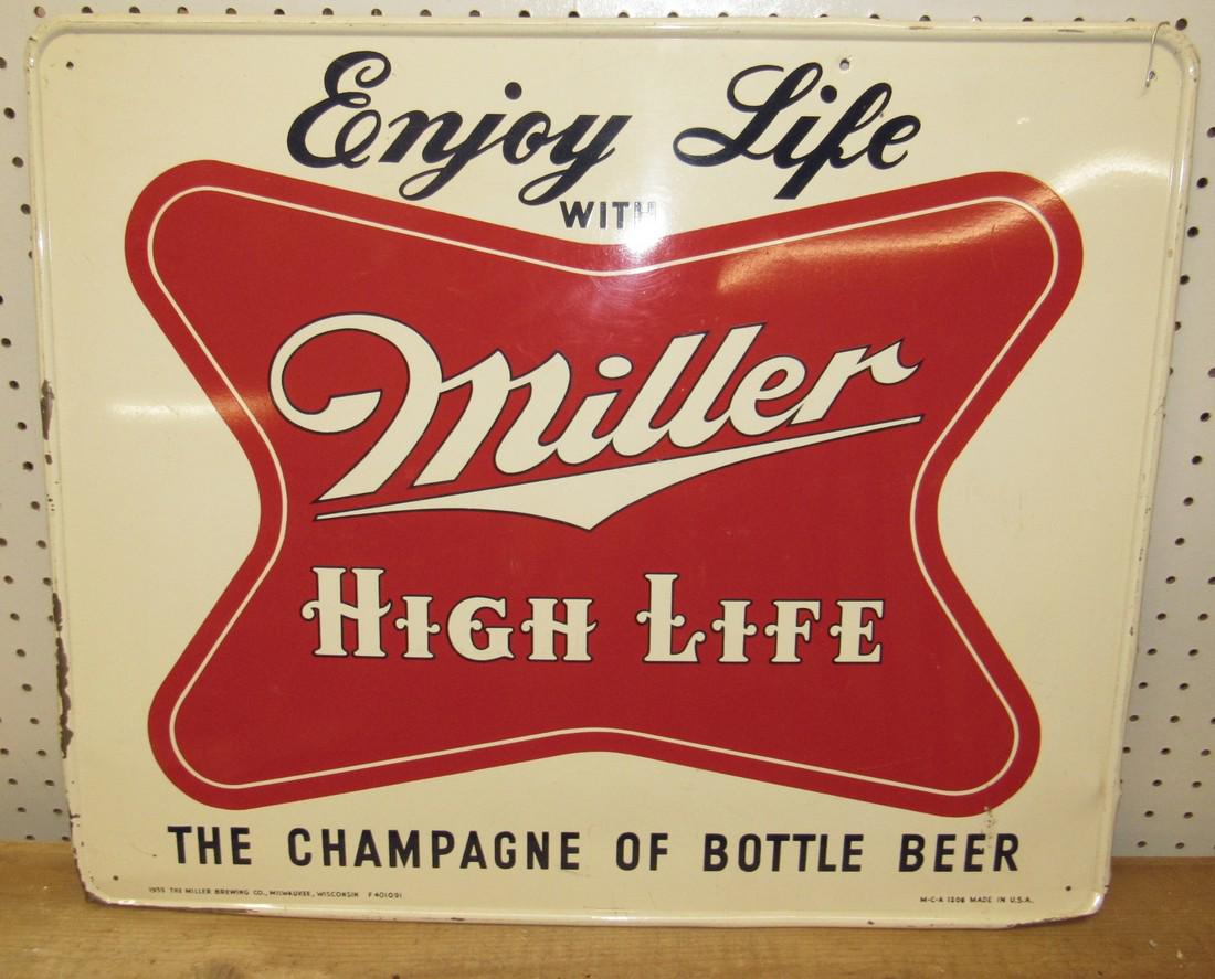 1955 Miller High Life Beer Sign (1 of 4)