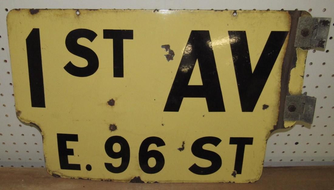 1st Ave. East 96 St. Double Sided Road Street Sign (1 of 6)