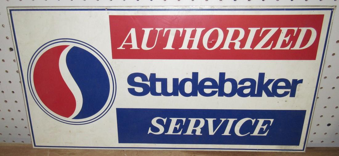 Aluminum Studebaker Authorized Service Sign (1 of 2)