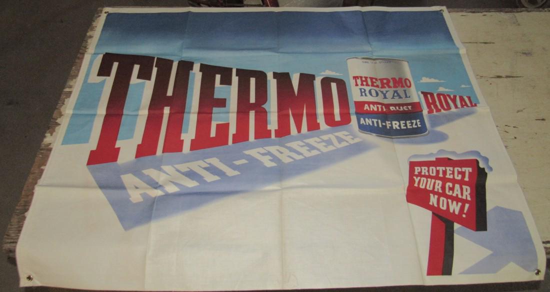 New Old Stock Thermo Royal Anti Freeze Canvas Banner (1 of 5)