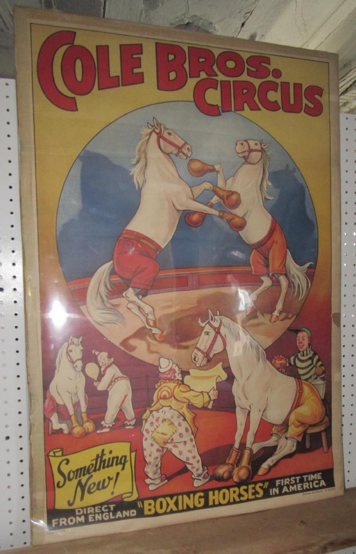 Cole Bro Circus Boxing Horse Poster (1 of 5)