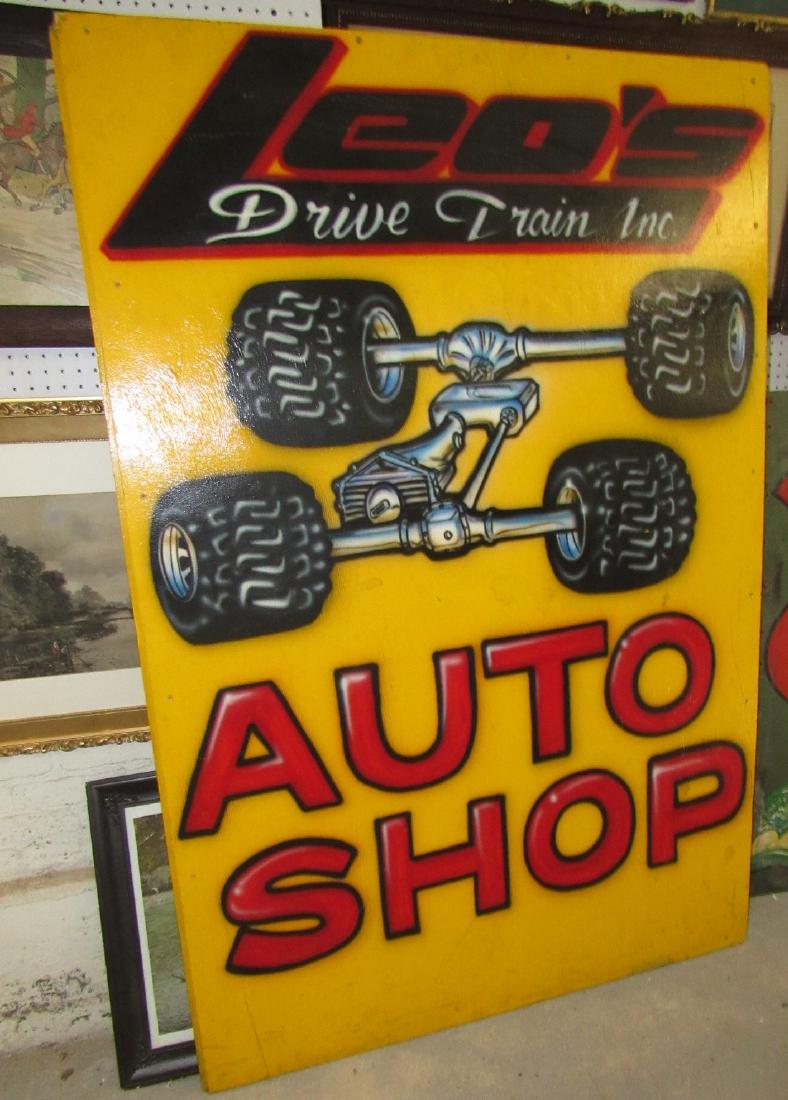 Leo's Drive Train Auto Shop Sign (1 of 1)