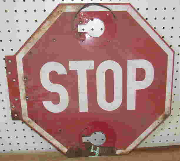 stop sign for bus