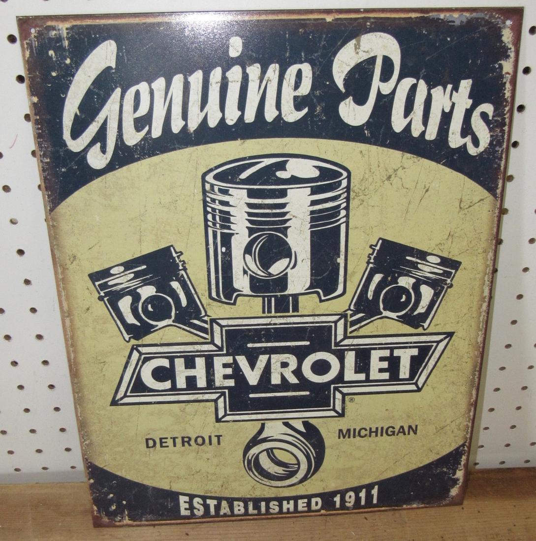 Chevrolet Chevy Car Engine Sign (1 of 1)