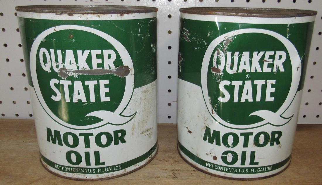 2 Quaker State Motor Oil 1 Gallon Cans (1 of 3)