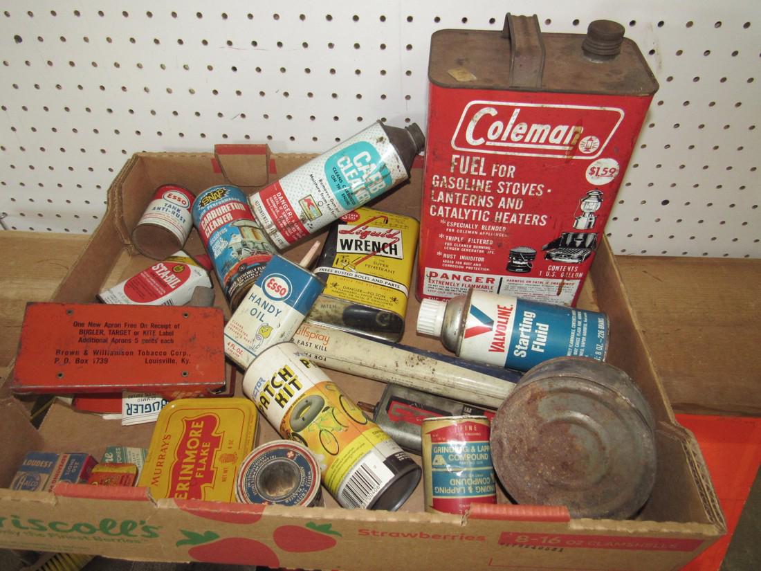 Esso & Misc Oil / Fluid Advertising Cans (1 of 5)