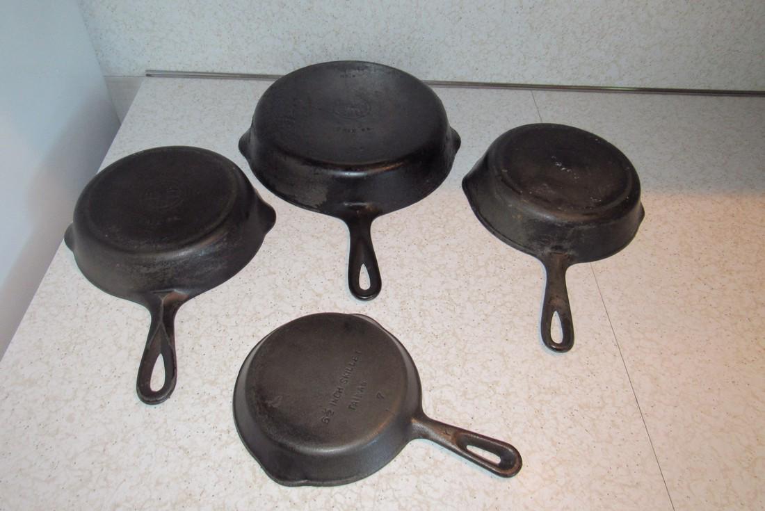 Griswold & Wagner Ware Skillet Lot (1 of 5)