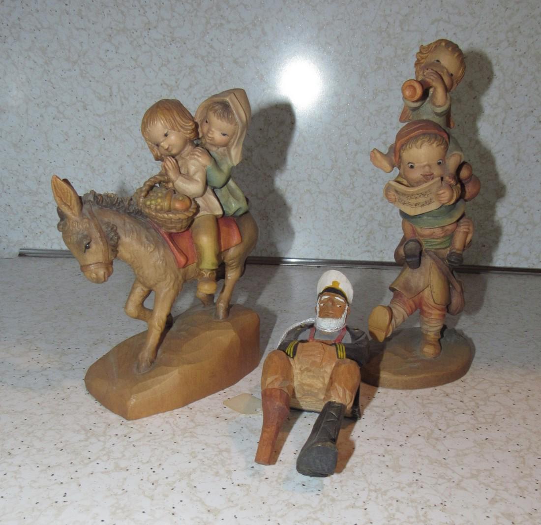 3 Hand Carved Figures (1 of 2)