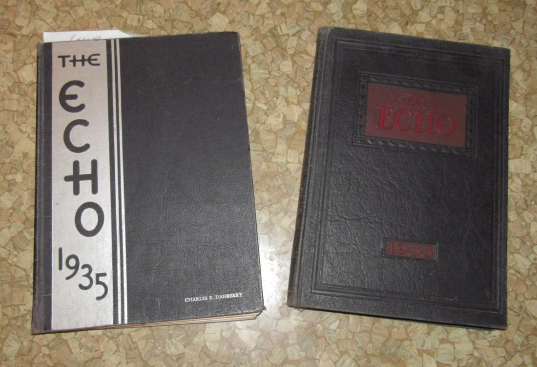 1933 & 1935 Echo Flemington High School Yearbooks (1 of 1)