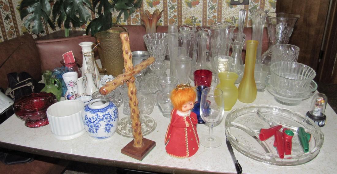 Vases Glass Ware Pilgrim Cranberry (1 of 4)