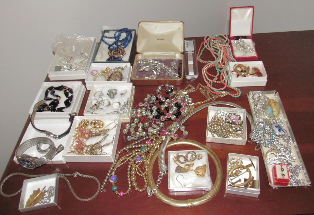 Lot of Jewelry Rings Necklaces Timex Watch (1 of 7)