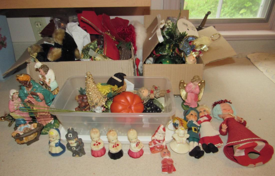 Vintage Christmas Decorations Gurley Candles (1 of 4)