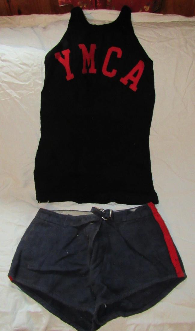 YMCA Basketball Shirt & Shorts: Probably do not match. Shirt has some light moth holes