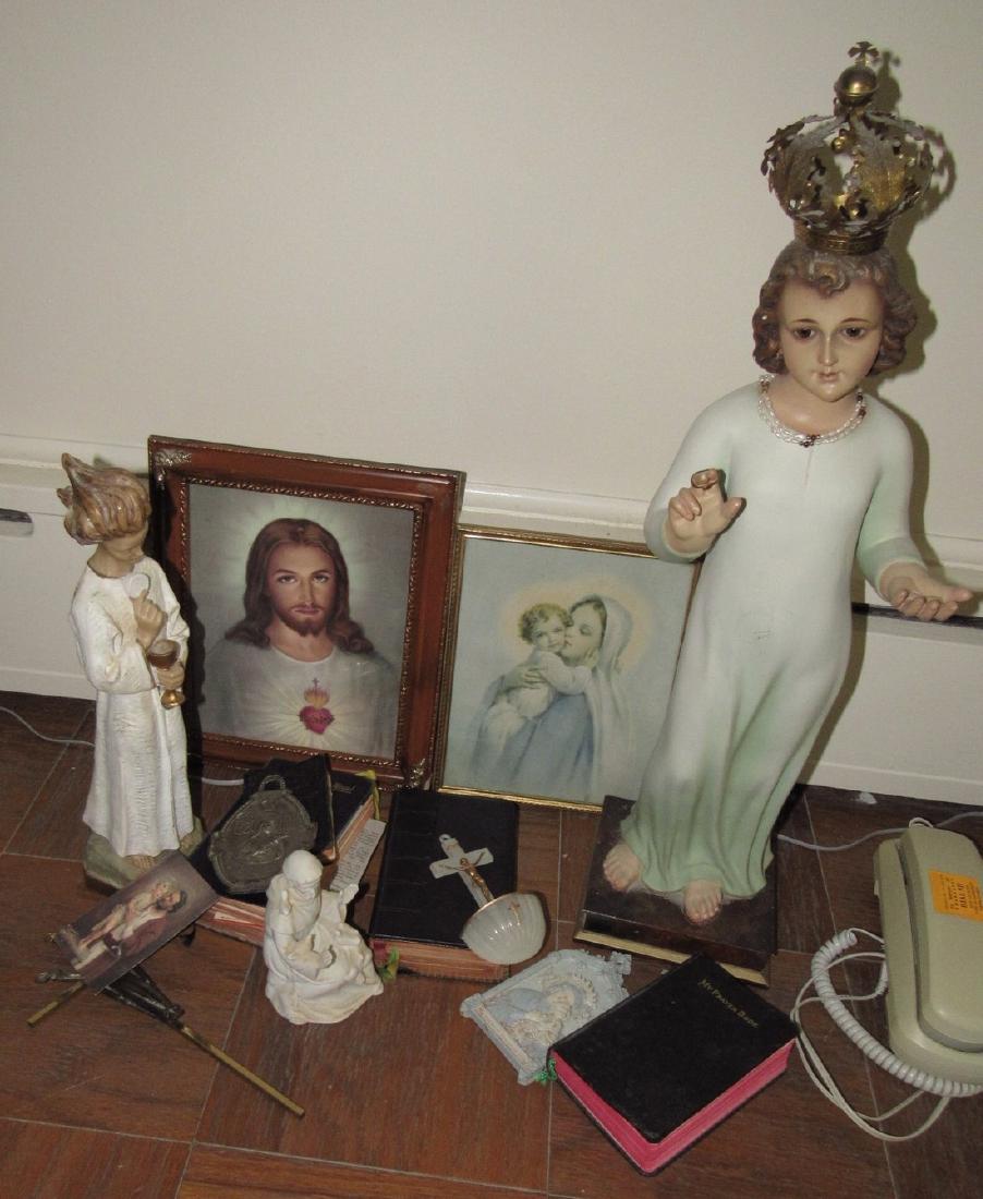 Religious Statue & Misc Lot (1 of 5)