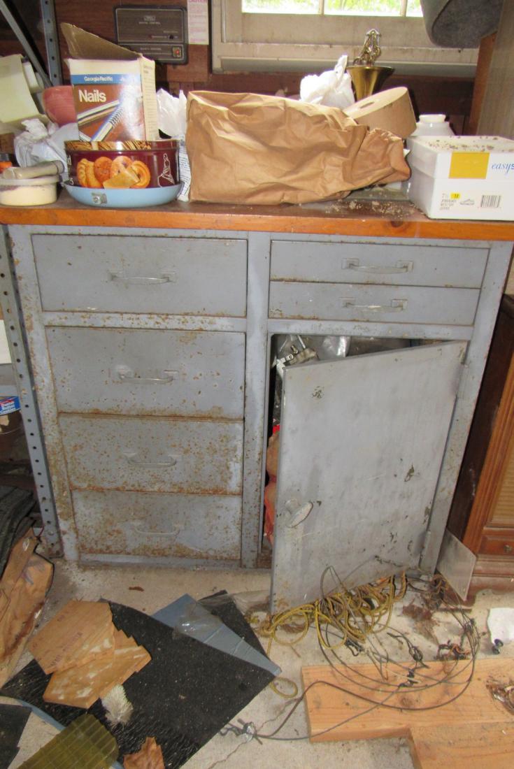 Work Cabinet with Tools, Copper, Brass & Misc (1 of 10)