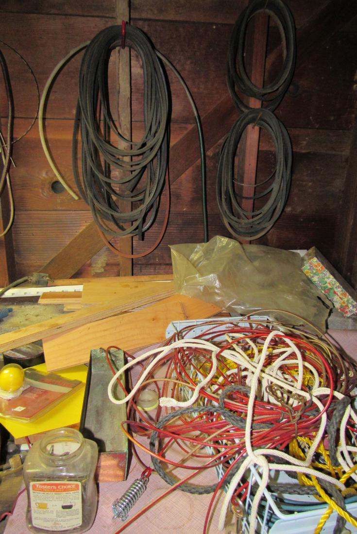 Contents of Workbench Cabinet Tools Hardware & Misc (1 of 8)
