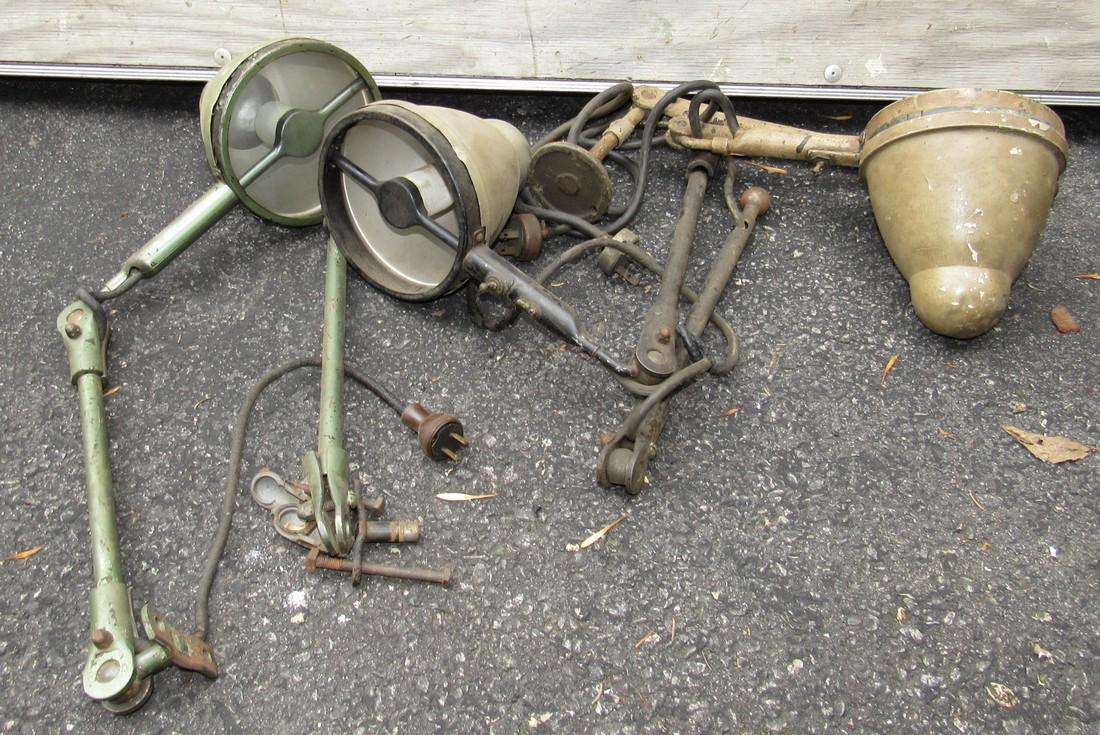 Vintage Aluminum Adjustable Industrial Lights (1 of 5)