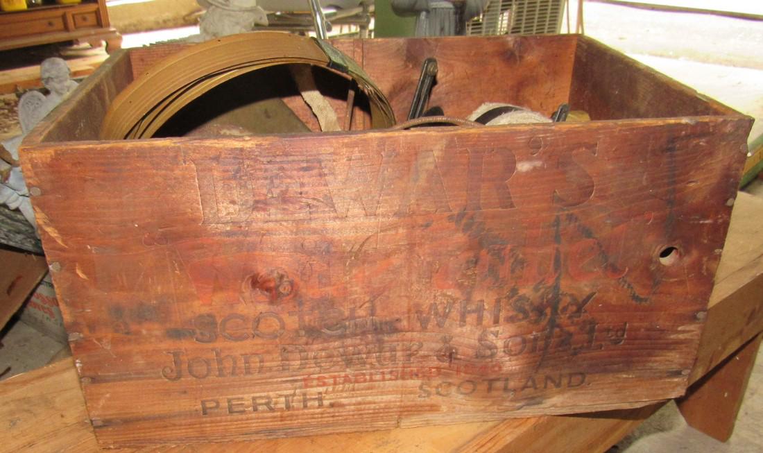 Dewars Scotch Whisky Wooden Crate (1 of 3)