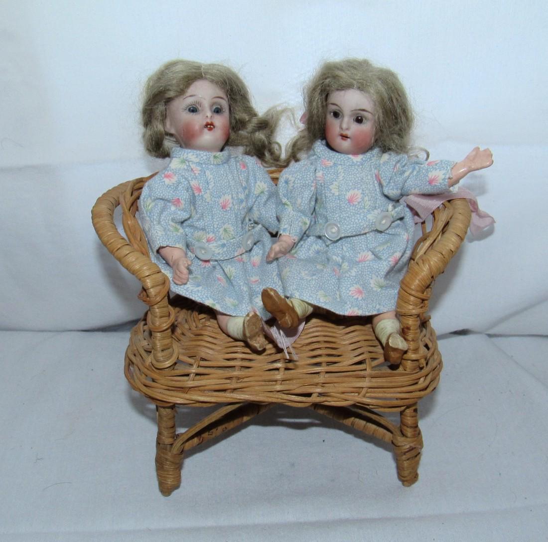 2 Halbig K STAR R 15 6" Bisque Head Sleepy Eye Dolls (1 of 7)