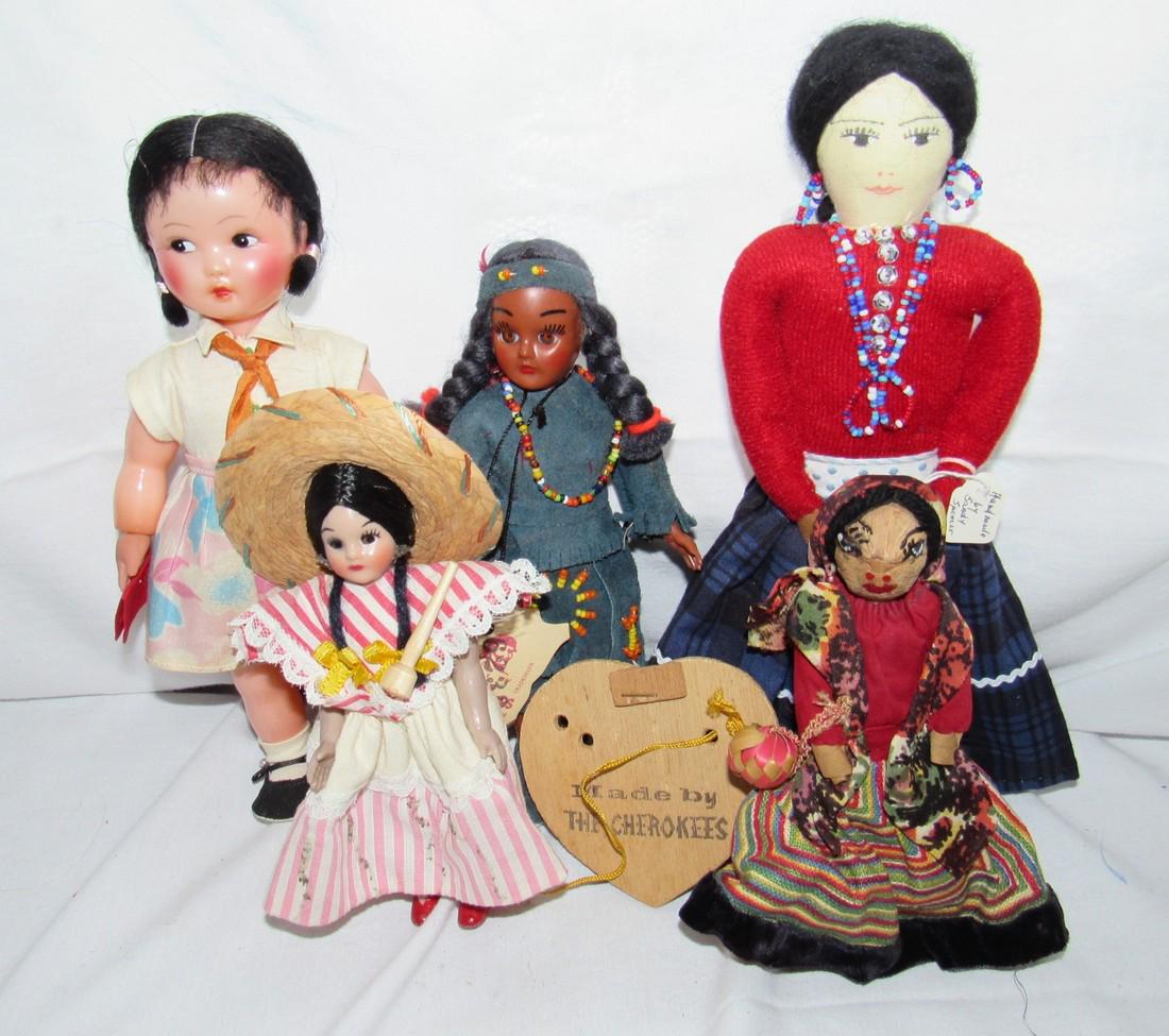 5 American Indian Dolls Sandy Spencer Navajo (1 of 4)