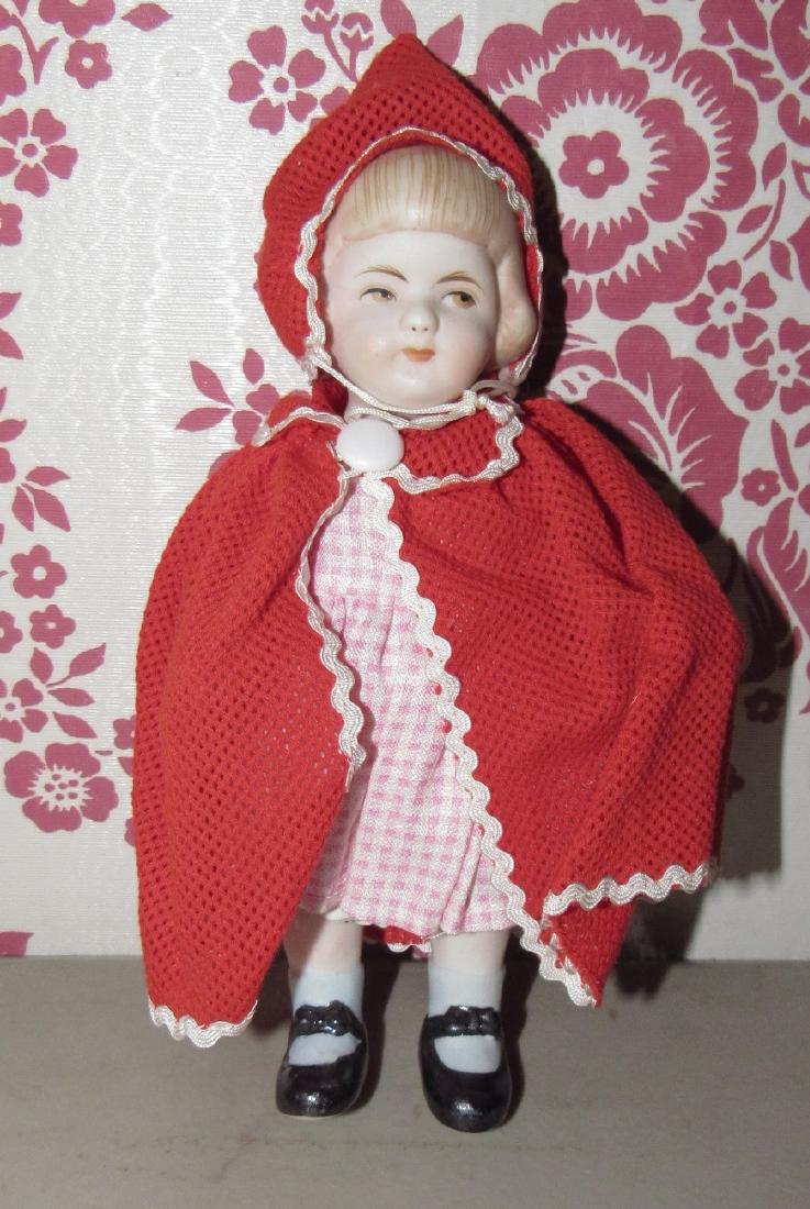 7" Bisque Jointed Little Red Riding Hood Doll (1 of 4)