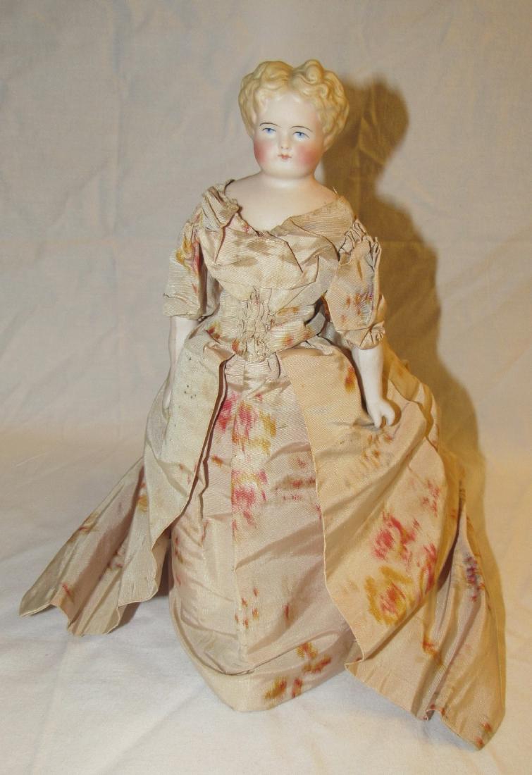 Bisque Head Shoulder Plate Doll with Display Case (1 of 6)