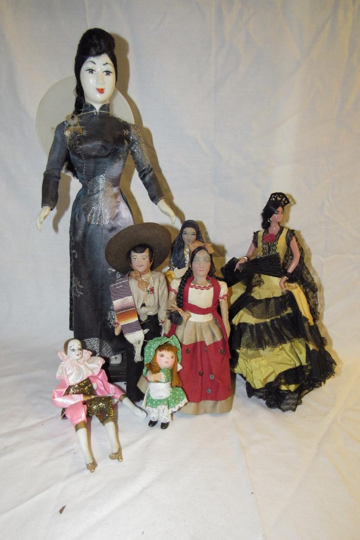 Oriental & Mexican Cloth Doll Lot (1 of 4)