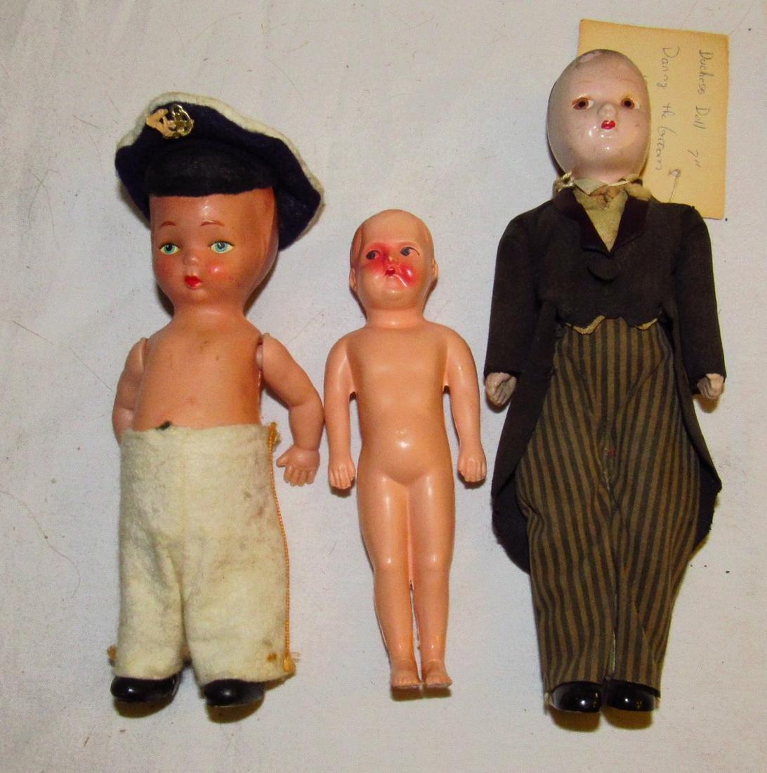 3 Plastic & Celluloid Dolls (1 of 3)