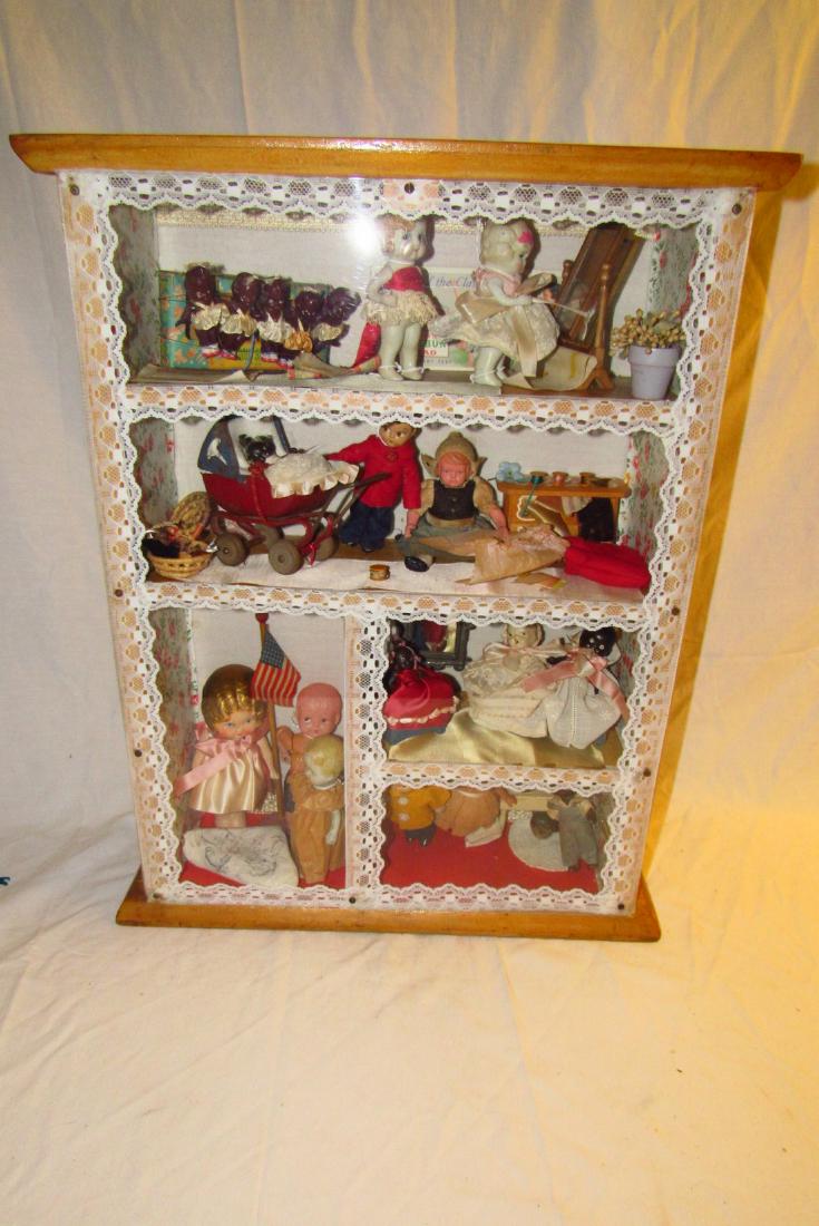 Bisque Celluloid Composition Dolls Wall Box (1 of 9)