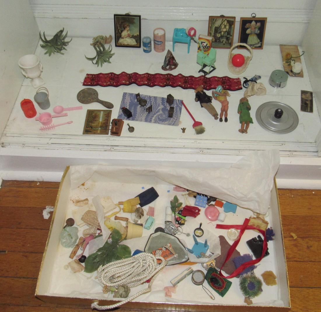 Doll House Miniatures Phones Nativity Furniture Lot: Getting all pictured