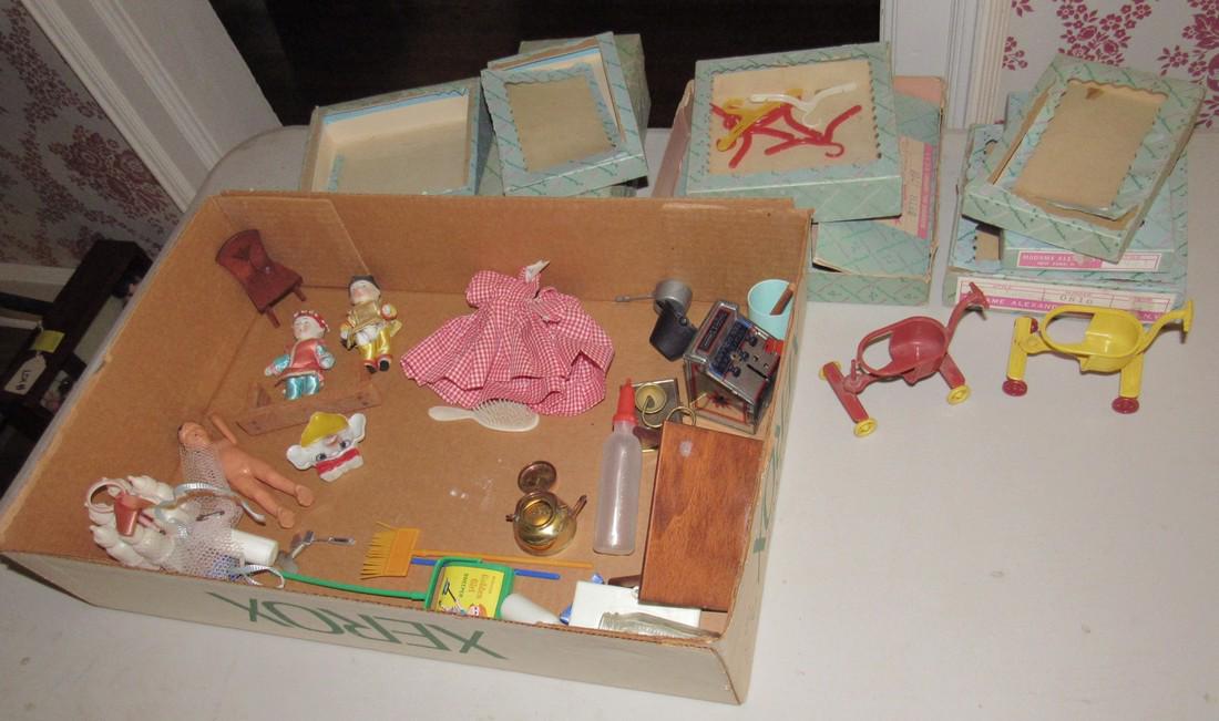 Doll House Strollers Celluloid Doll & Miniatures (1 of 5)