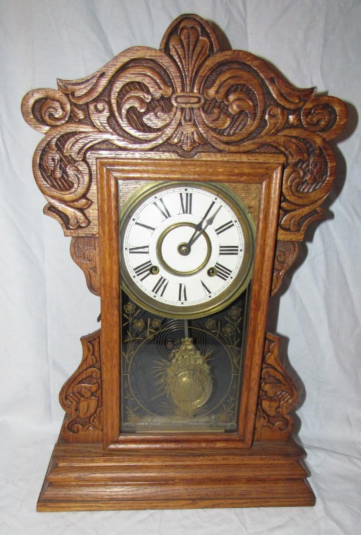 8 Day New Haven Ginger Bread Mantle Clock (1 of 6)