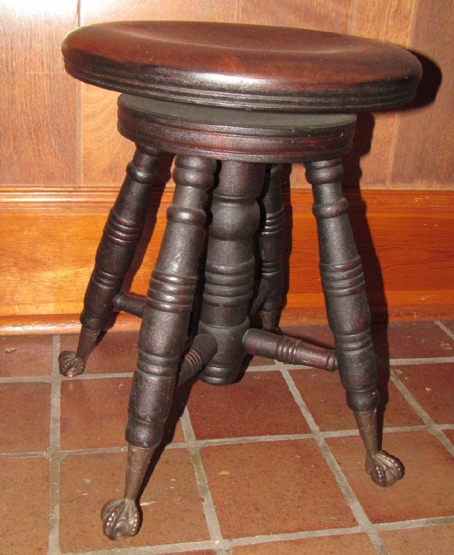 Ball & Claw Foot Piano Stool (1 of 3)