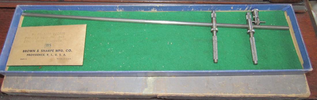 Brown & Sharpe 845 Steel Beam Trammel 14" Beam (1 of 2)