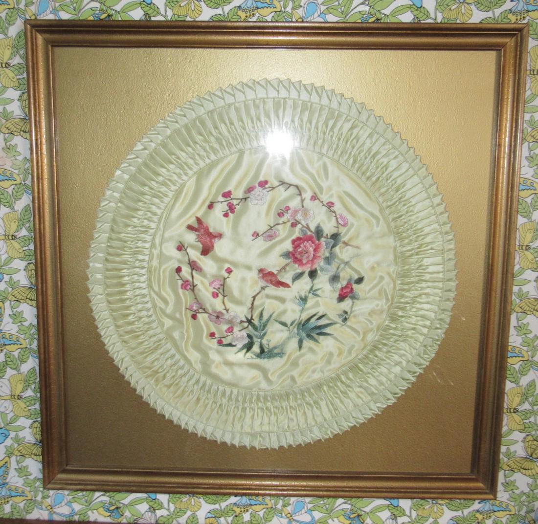 Framed Embroidered Pillow Case ? (1 of 2)