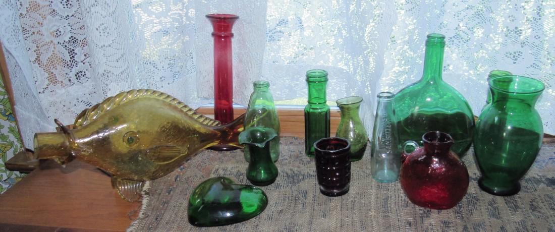 Misc Glass Lot Blenko ?: Lot includes all pictured