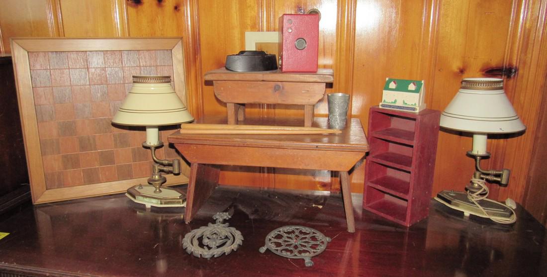 Stools Gameboard Lamps Trivets Drumsticks: Getting all pictured