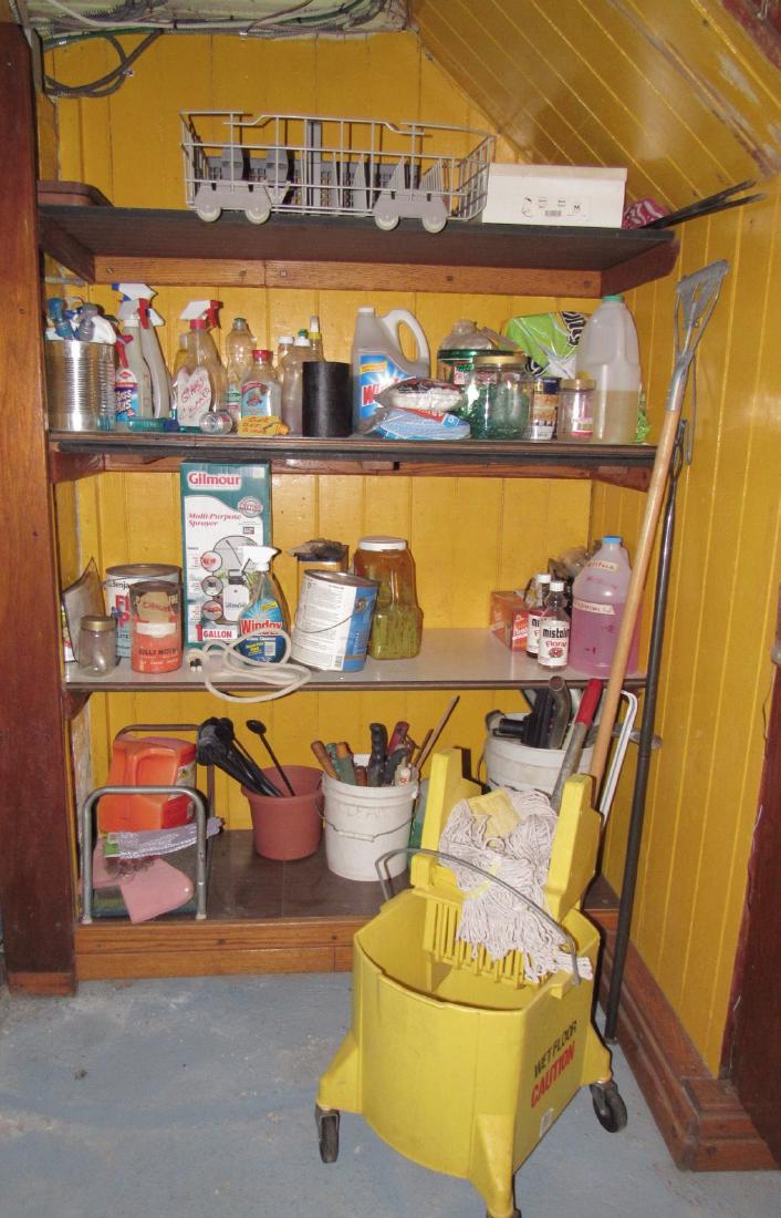 Mop Bucket & Shelf Contents (1 of 3)