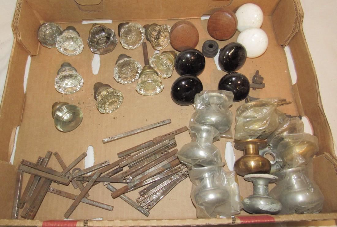 Antique / Vintage Glass Wood Door Knobs (1 of 2)