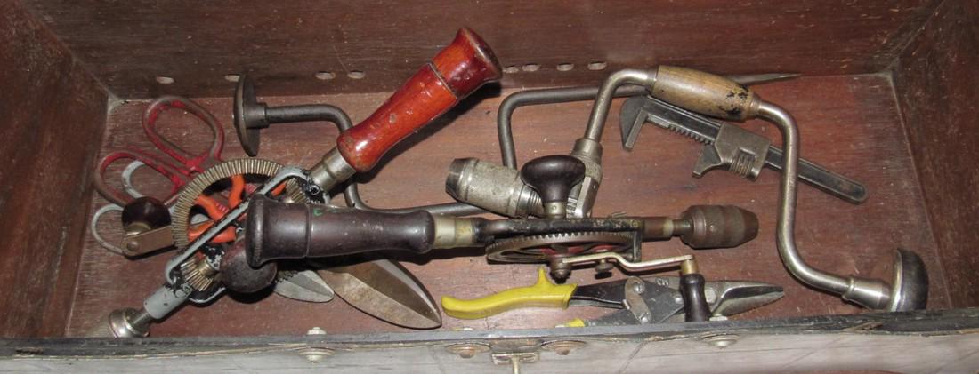 Drill Braces Snips Pipe Wrench & Tool Box (1 of 5)