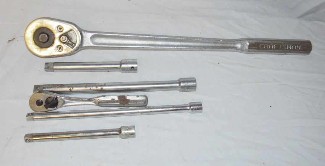 Craftsman 3/4 & 3/8" Rachet Wrenches w/ Extensions (1 of 2)